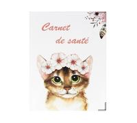 Dossier santé animaux couleur motif chat boheme Color Pop - France - Carnet 18,5 x 13,5 cm