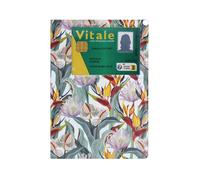 Dossier santé avec fenêtre carte Vitale - PVC ""Anthurium"" avec poches intérieures - Fabriqué en France - Color Pop