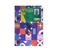 Dossier santé avec fenêtre carte Vitale - PVC ""Formes géo"" avec poches intérieures - Fabriqué en France - Color Pop
