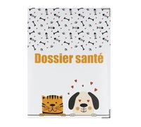 Dossier santé pour ANIMAUX Color Pop - Carnet 18,5 x 13,5 cm - couleur motif Frimousse - France