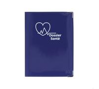 Dossier santé - PVC ""Indigo"" avec poches intérieures - Rangement ordonnances et carte Vitale - Fabriqué en France - Color Pop