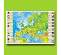 Dossier scolaire double face Carte de l'Europe Derform