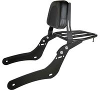 Dossier Sissy Bar avec porte-bagages et coussin confortable compatible avec Honda Rebel 1100 CMX1100 CMX 1100 (Noir)