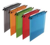 Elba Dossier suspendus pour tiroir Design A4 Polypropylène - 100 feuilles - Fond V - Assortis - Lot de 10