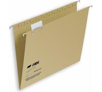 Dossier suspendu FADE Kio Kraft Porte-nom Observateur Transparent Marron A4 Carton (50 pièces)