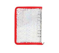 Dossier Transparent Rechargeable - Dossier Papier A5 Pour Documents | Album Autocollant Avec Fermeture Éclair, Pour Agendas, Cartes, Billets, Reçus, Bureau D'école, Réunions D'affaires, Chefs De