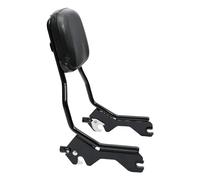 Dossier Vertical avec Coussin Compatible with Moto Sissy Bar, Compatible Les modèles Harle Low Rider Sport Glide FXLR FXLRS FLSB 2018 2019 2020 2021 2022 2023 2024(Black)