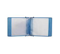 dossiers à plusieurs pages, 10 pochettes d'affichage double face, présentoir de catalogue, porte-documents bureau(Blue)