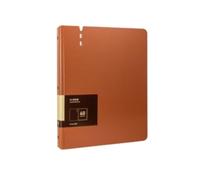 Dossiers A4 30/60 pages avec étiquettes transparentes multi-usages épais pour stockage de fichiers - Fournitures de bureau (orange, 60 pages)