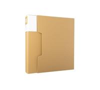 Dossiers Chemise multicouche A4 80 pages, livre d'information avec inserts transparents, fournitures de bureau, classeur partitions(Bruin)
