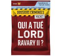 Dossiers Criminels Pocket - Qui a tué Lord Ravary II ? Meurtre dans le monde des courses hippiques - Jeu d'enquête en cartes - Jeu de voyage et de poche - Cadeau famille et amis - 1-6 Joueurs - 45 min