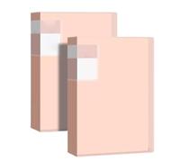 Dossiers d'affichage A4, Classeur de portefeuille A4 60 pochettes, dossier documents, 2 pièces multicolore 310x235mm(Pink)