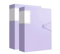 Dossiers d'affichage A4, Classeur de portefeuille d'affichage A4 40 pochettes 2 pièces multicolore(Purple)