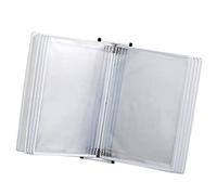 Dossiers de bureau Présentoir catalogue Dossier A4 Porte-fichiers mural 10 panneaux Système référence murale Affiche Flip Book Display(White)