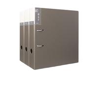 Dossiers de fichiers Chemise perforée A4 3 pièces, 2 trous, for fiches techniques, classeur d'archives détachable Dossier(Grigio)