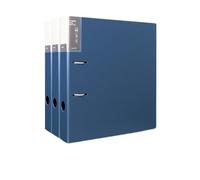 Dossiers de fichiers Chemise perforée A4 à 2 trous, classeur d'archives détachable for fiches techniques, lot de 3 Dossier(Blue)