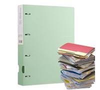 Dossiers de fichiers - liant en papier perforé à 4 trous pour organisation des documents | Dossier taille delettre portable A4 avec couvertures robustes, solution stockage pratique, 31x25.8x3,8 cm