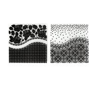 Dossiers de gaufrage pour artisanat en papier - matériaux plastiques durables, conception convexe concave unique, utilisation large pour les albums de cartes d'invitations, facile