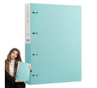 Dossiers de projet - Classeur rechargeable, dossier organisateur à 4 trous, porte-documents A4, rangement en plastique durable | Organisateur de fichiers scolaires et de bureau, fournitures de bureau