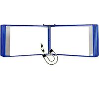 Dossiers de projet, gestionnaire de fichiers pliés Classeur de portfolio photo, présentoir de sac d'information tournant la page murale A4 (10 pages, l'aimant peut attirer l'équipement métallique) (Co