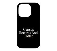 Dossiers de recensement et Histoire familiale du café généalogiste Coque pour iPhone 14 Pro