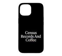Dossiers de recensement et Histoire familiale du café généalogiste Coque pour iPhone 15