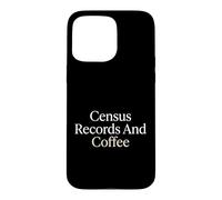 Dossiers de recensement et Histoire familiale du café généalogiste Coque pour iPhone 15 Pro Max