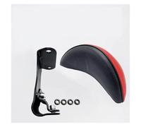 Dossiers moto Éponge Arrière Vélos Électriques Coussin Siège Sécurité Moto Vélo Remplacement Dossier Universel(ROUGE)