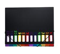 Dossiers multipoches, organisateur de documents,Organisateur de dossiers de fichiers extensible - Porte-documents papier portable extensible pour lettres et cartes postales