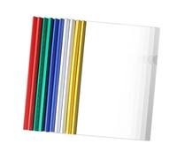 Dossiers Plastique à Glissière,10 PCS Plastique A4 Rapport Couverture avec Barre Coulissante,Dossier De Fichier,Couvertures pour Reliure et Rapport,Bureau Documents