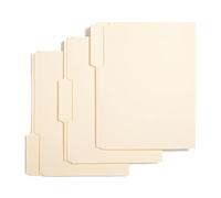 Dossiers pour documents, onglets 1/3, dossiers de taille lettre, organisation de documents, fournitures de salle de classe pour l'archivage de factures de ménage, contrat commercial, matériel scolaire