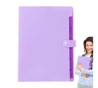 Dossiers Pour Documents - Organisateur De Papier - Taille A4 Portable Avec Étiquettes Colorées Et Sept Poches Pour L'école Travail Factures Reçues
