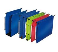 Elba Ultimate PP Lot de 10 Dossiers Suspendus en Polypro Opaque pour Armoire Fond 30mm Bleu