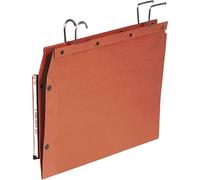 Dossiers suspendus Elba vue de côté 250x350mm bac sopfade armoire Pack 25u orange