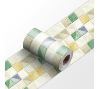 Dostear Frise Murale YX113 10 X 240cm Adhesive Autocollante Papier Peint pour Décoration Intérieure Facile à Poser