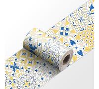 Dostear Frise Murale YX138 15cm X 240cm Adhesive Autocollante Papier Peint pour Décoration Intérieure Facile à Poser