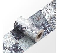 Dostear Frise Murale YX161 15cm X 240cm Adhesive Autocollante Papier Peint pour Décoration Intérieure Facile à Poser