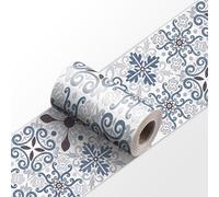 Dostear Frise Murale YX179 15cm X 240cm Adhesive Autocollante Papier Peint pour Décoration Intérieure Facile à Poser
