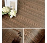 Dostear Frise Papier Peints Salon Film Autocollant Vinyle Adhesif Meuble Collant Decoratif Mural Decoration Cuisine Grain de noyer 60 X 1000cm(23.62 X 393.7 pouces)