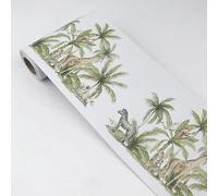 Dostear Frises Papier Peint arbres verts 12cm X 300cm Moulure Murale Autocollant Murals Adhesif Murale Plinthe Adhesive Pvc