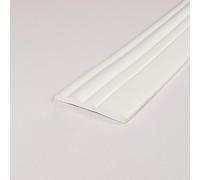 Dostear Frises Papier Peint Blanc 9.8 x 500 cm Moulure Murale Autocollant Murals Adhesif Murale Plinthe Adhesive PVC