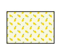 Dostear Tapis Cuisine Devant Evier Lavable Antiderapant DéCoration Paillassons Cuisine DéCor Fruit Jaune 50 X 80cm