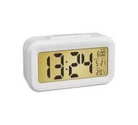 Dostmann 60.2018.02 à quartz Réveil blanc Heures de réveil 1