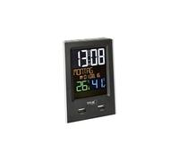 Dostmann 60.2537.01 radiopiloté(e) Réveil noir Heures de réveil 1