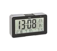 Dostmann 60.2540.01 radiopiloté(e) Réveil noir, argent Heures de réveil 3