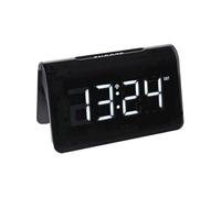 Dostmann 60.2543.02 radiopiloté(e) Réveil noir Heures de réveil 1