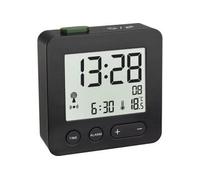 Dostmann 60.2545.01 radiopiloté(e) Réveil noir Heures de réveil 1