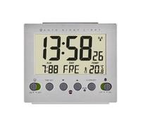 Dostmann 60.2561.55 radiopiloté(e) Réveil argent Heures de réveil 1