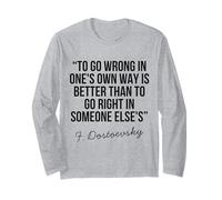 Dostoïevski Citation philosophique Deep Wisdom Life Reflection Manche Longue