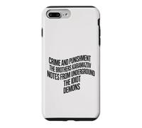 Dostoïevski Littérature Russe Vintage Classique Lecteur de Romans Coque pour iPhone 7 Plus/8 Plus